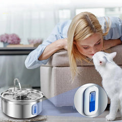 3.2L Cat Water Fountain  Circulating Fountain with Triple Filtration System  Cat Dog Water Fountain Multiple Pet Drinking Bowls