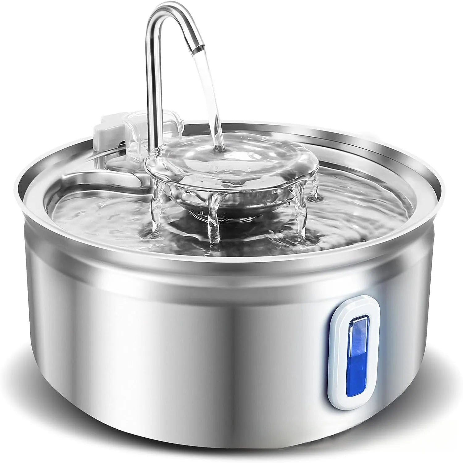 3.2L Cat Water Fountain  Circulating Fountain with Triple Filtration System  Cat Dog Water Fountain Multiple Pet Drinking Bowls