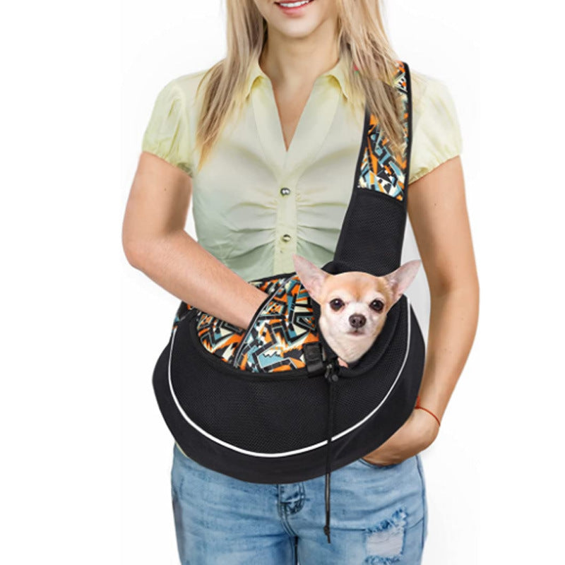 Pet Carrier Sling Bag for Small Dogs & Cats - Portable, Breathable & Hands-Free Crossbody Bag