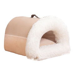 Splice Portable Pet Bed - Warm & Moisture-Proof Cat & Dog Nest for Autumn & Winter