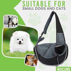 Pet Carrier Sling Bag for Small Dogs & Cats - Portable, Breathable & Hands-Free Crossbody Bag