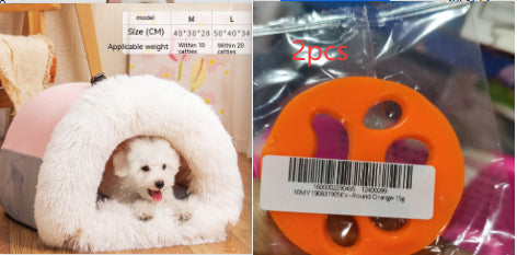 Splice Portable Pet Bed - Warm & Moisture-Proof Cat & Dog Nest for Autumn & Winter