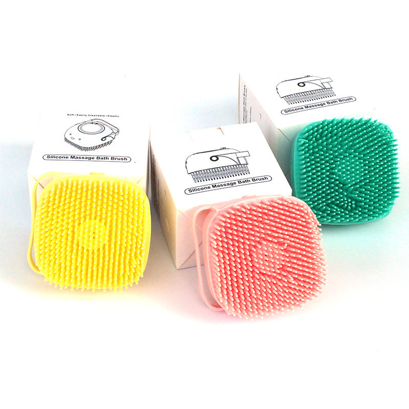 Silicone Pet Bathing & Massage Glove Brush - Dog & Cat Grooming Tool with Shampoo Dispenser
