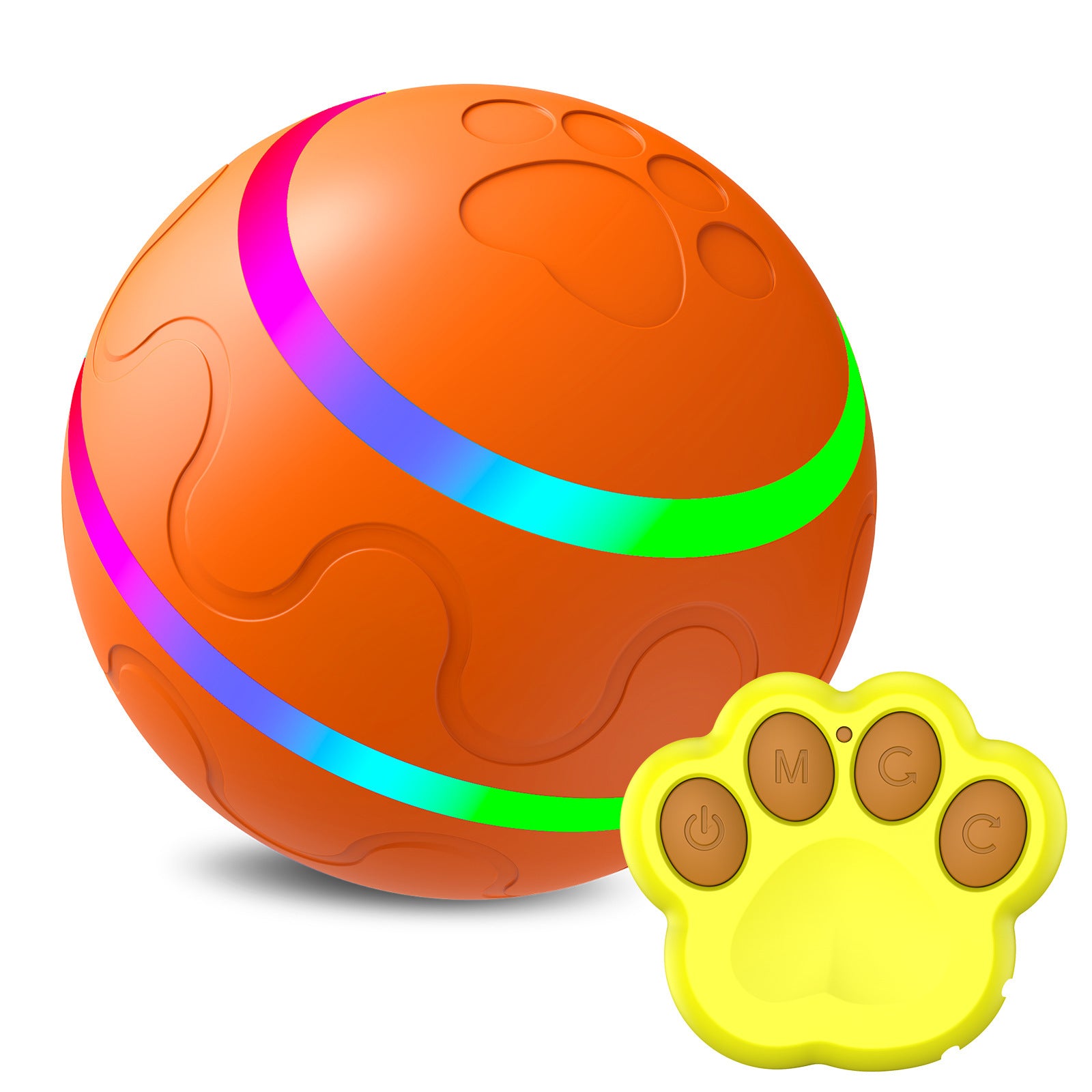Automatic Self-Rotating Cat Toy Ball - Interactive USB Charging Pet Toy with Remote Control
