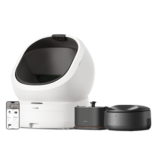 Luma Smart Litter Box & Polar Smart Wet Food Feeder & Dockstream 2 Smart Fountain
