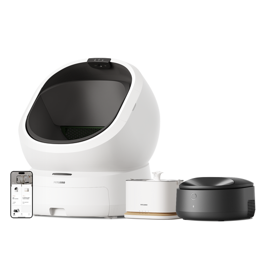 Luma Smart Litter Box & Polar Smart Wet Food Feeder & Dockstream 2 Smart Fountain