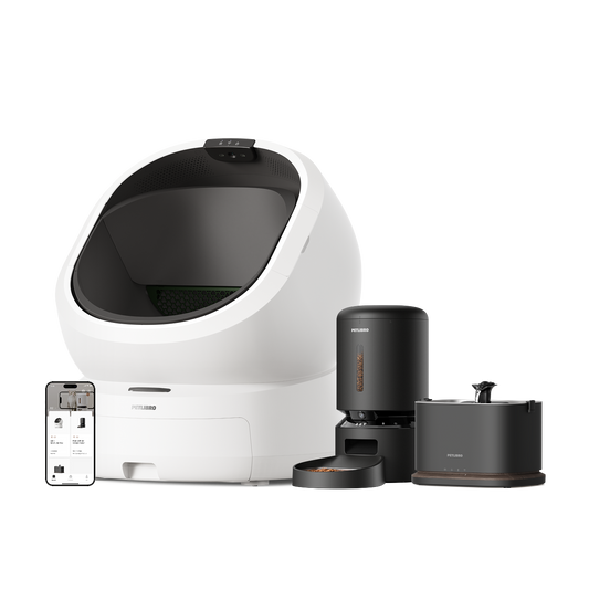 Luma Smart Litter Box & Granary Smart Camera Feeder & Dockstream 2 Smart Fountain