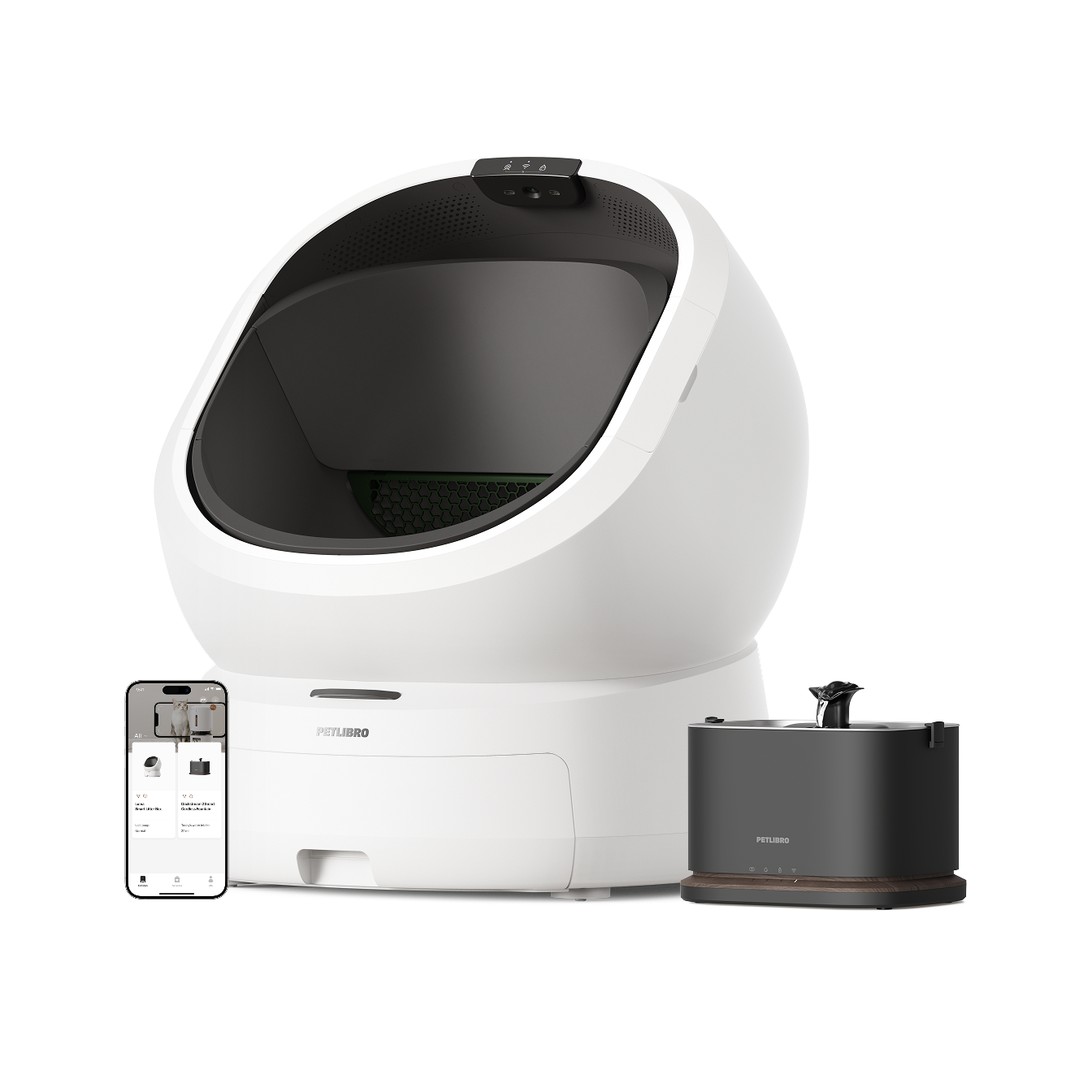 Luma Smart Litter Box & Dockstream 2 Smart Fountain