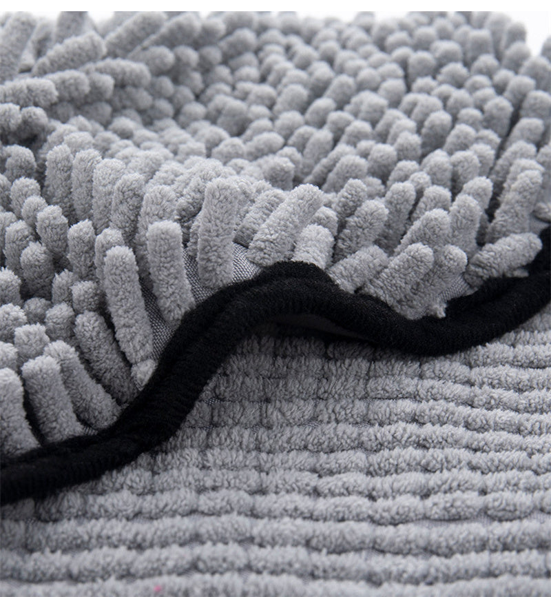 Ourpetlly Super Absorbent Microfiber Pet Drying Towel for Dogs and Cats - Quick Dry, Soft Chenille (Multiple Colors)