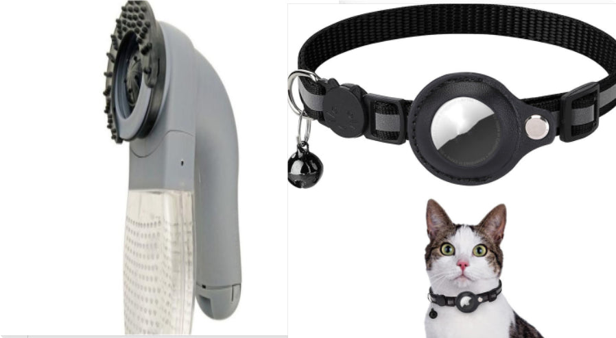Waterproof AirTag Collar for Dogs & Cats - Reflective Nylon Holder with Protective Case