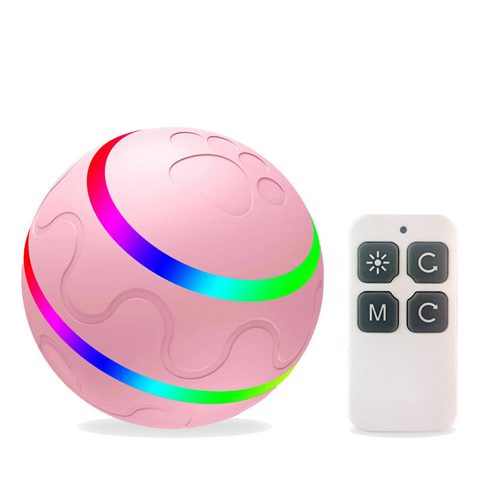 Automatic Self-Rotating Cat Toy Ball - Interactive USB Charging Pet Toy with Remote Control