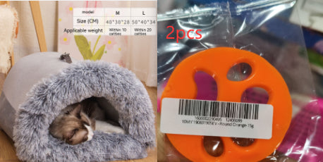Splice Portable Pet Bed - Warm & Moisture-Proof Cat & Dog Nest for Autumn & Winter