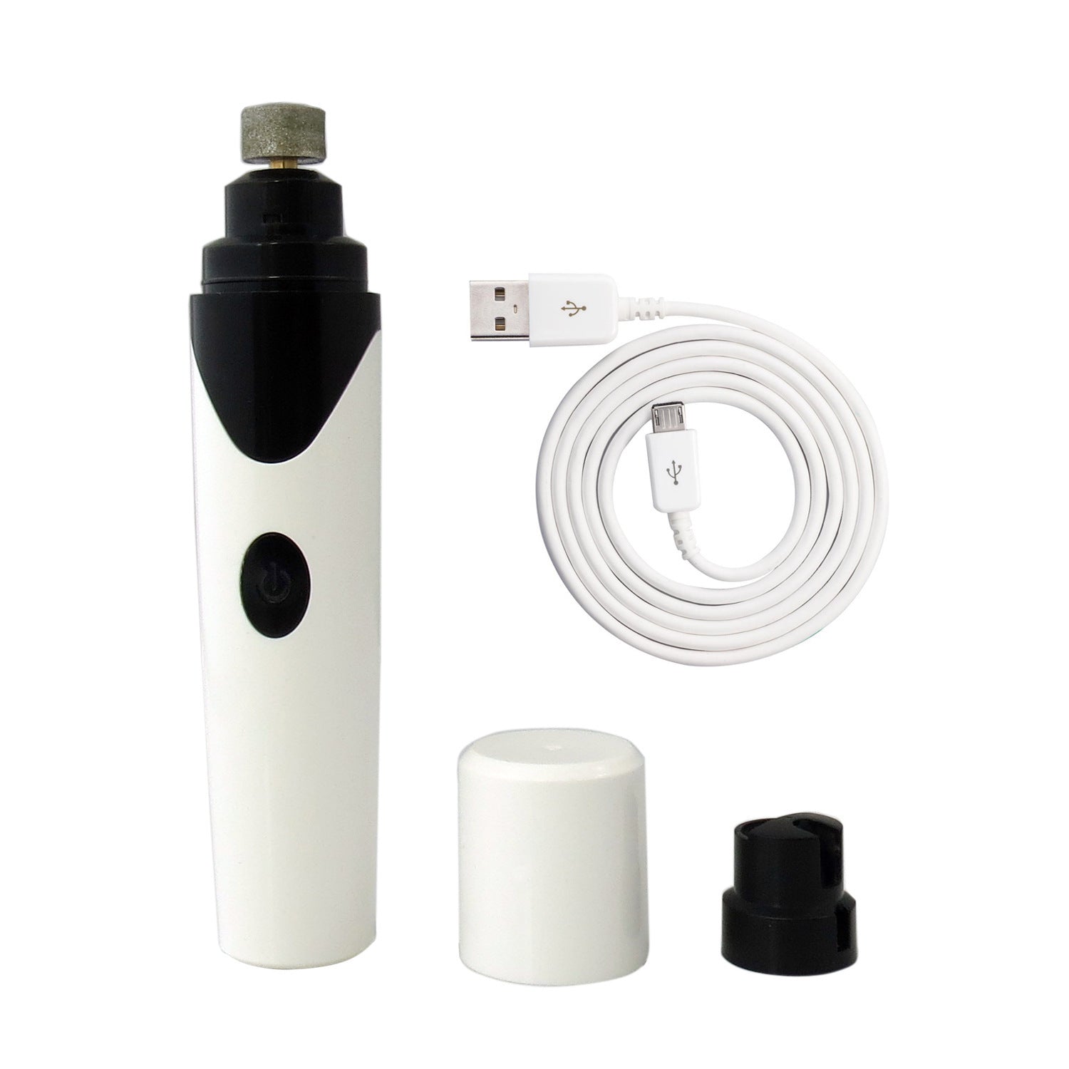 Ourpettly Quiet Electric Pet Nail Grinder & Clipper - Low Noise USB Rechargeable for Dogs, Cats, Small Animals