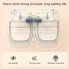 Ourpetlly Automatic Pet Feeder with Timer - Smart Food Dispenser for Cats and Dogs, 4-Meal Programmable, Stainless Steel Bowl
