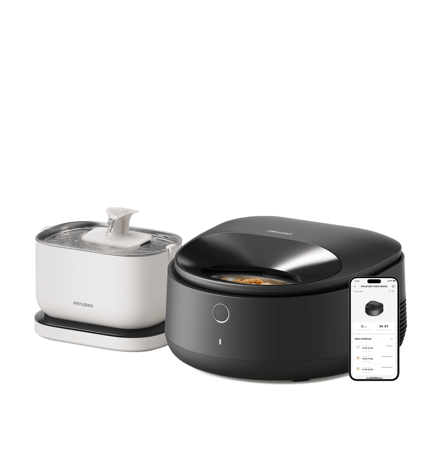 Polar Wet Food Feeder & Cordless Fountain Bundle