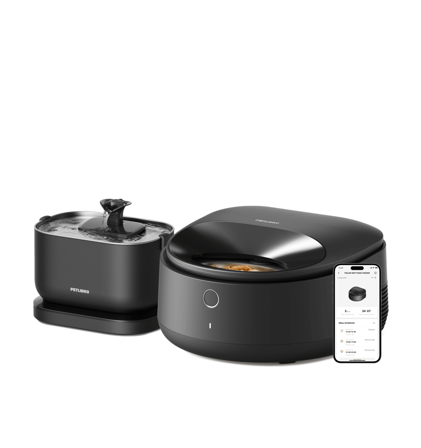 Polar Wet Food Feeder & Cordless Fountain Bundle