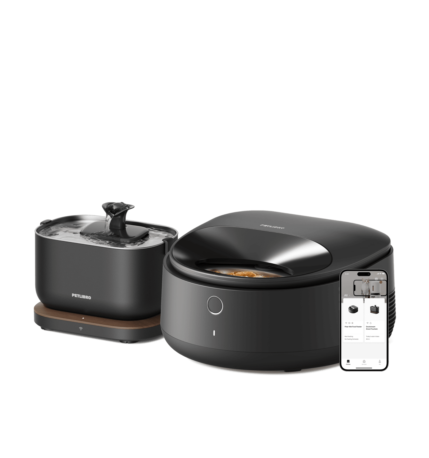 Polar Wet Food Feeder & Fountain Bundle