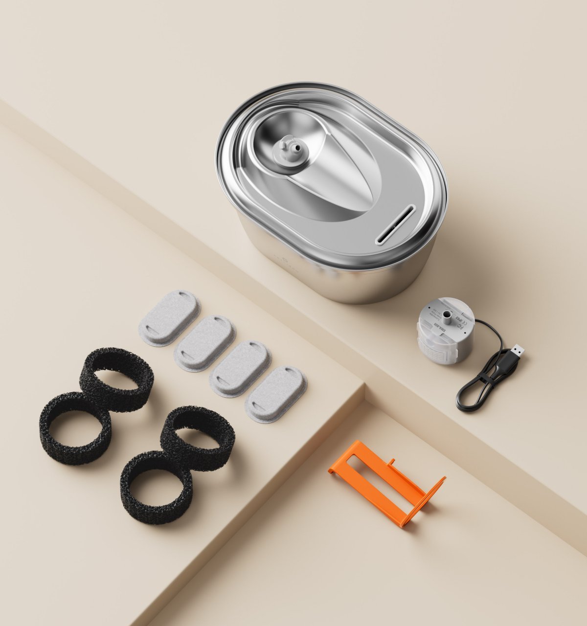 Stainless Steel Fountain Replacement Filter Subscription