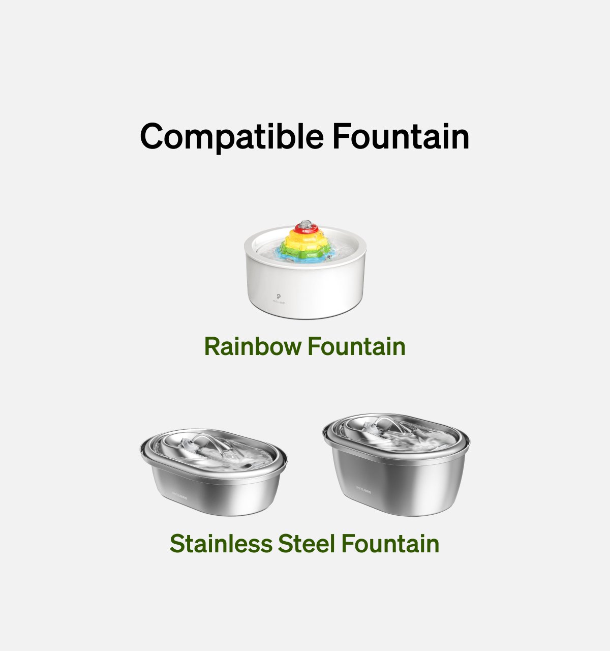 Stainless Steel/Rainbow Replacement Pump
